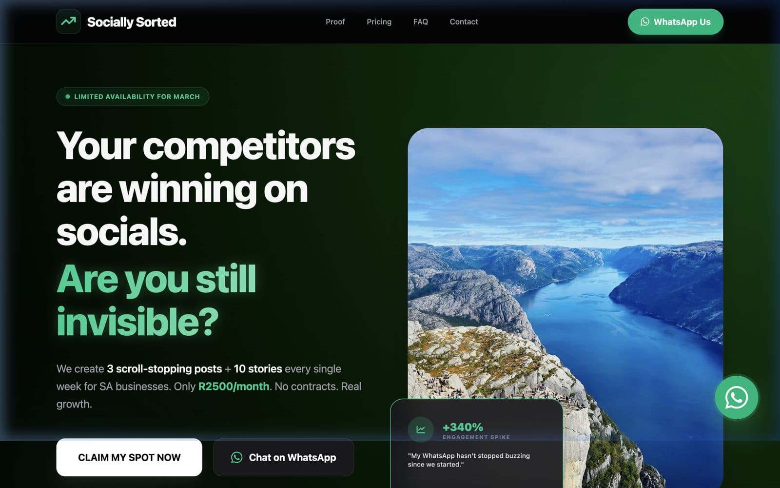 Socially Sorted website screenshot